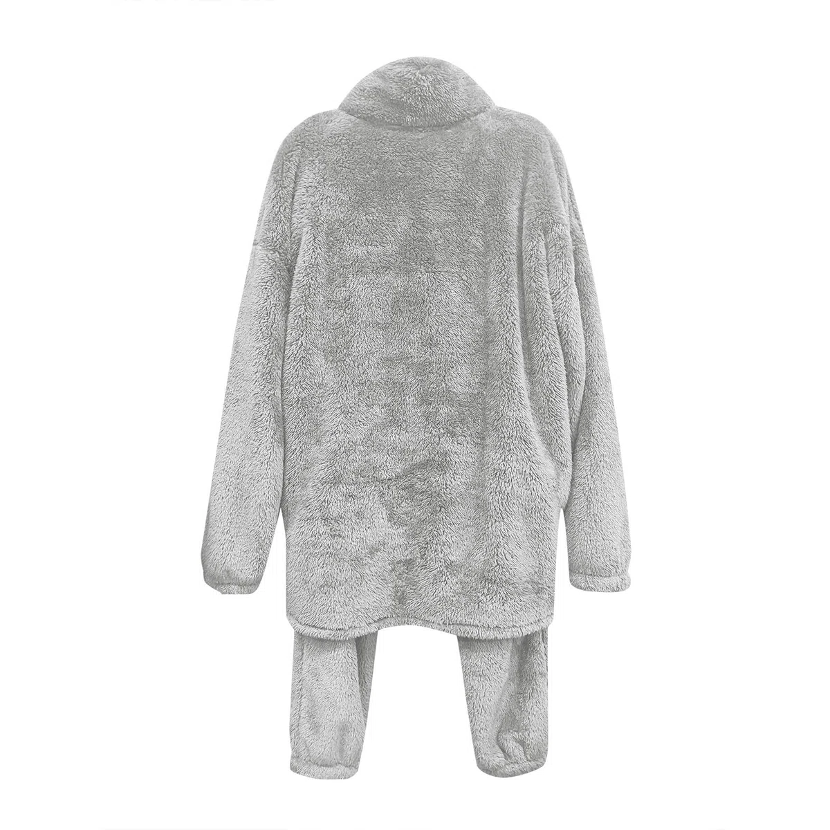Pijama mujer mujer otoño e invierno franela pijama pijama traje cárdigan