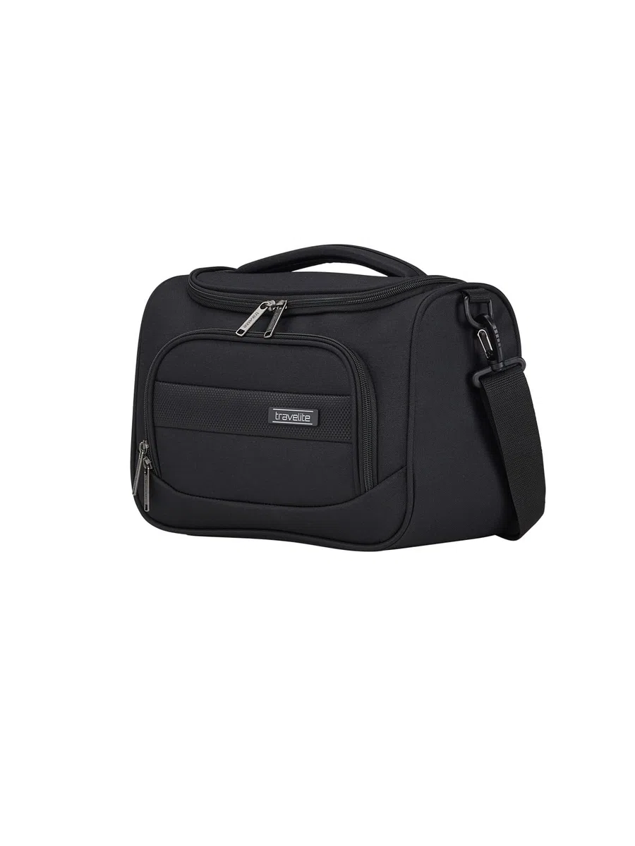 travelite Neceser para equipaje de mano, cuenco blando, serie CHIOS, estuche de belleza con organizador y función de enganche, 33 cm, 12 litros