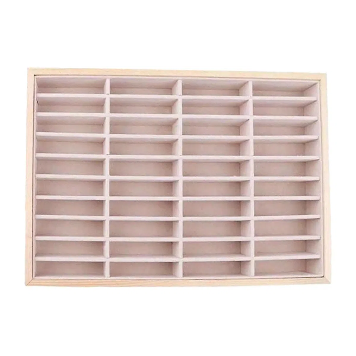 Organizador de exhibición de collares de 40 rejillas, bandeja de almacenamiento de joyas, caja for aretes Para Collares, Anillos, Brazaletes Y Pendientes(Style 1)