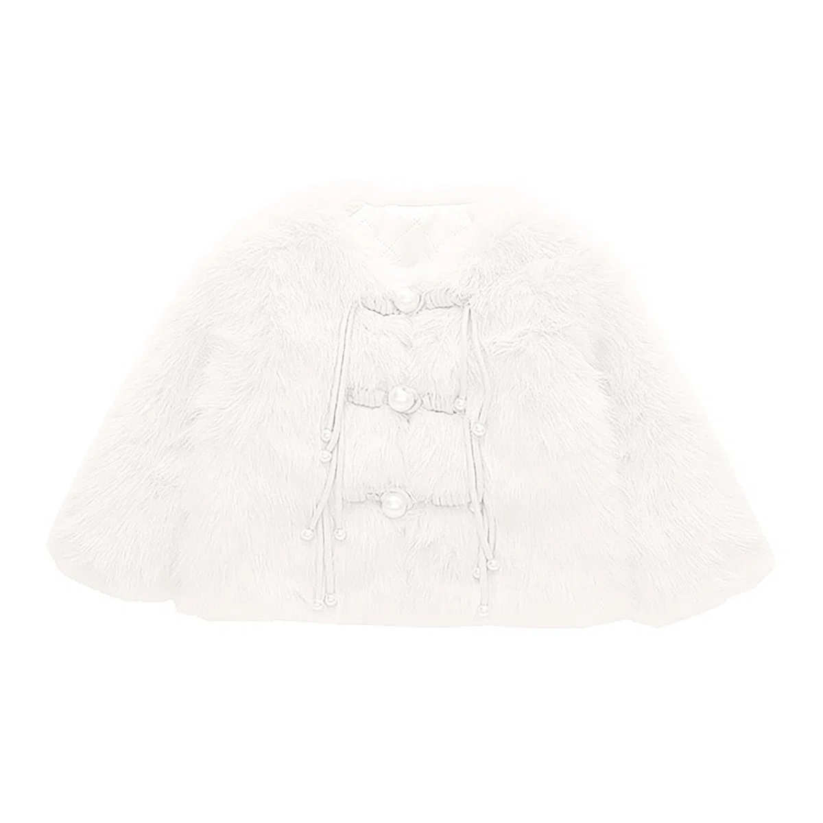 Generisch Niño Bebé Niños Niñas Suéter Chaqueta Peludo Invierno A Prueba de Viento Chaqueta Gruesa Chaqueta Caliente Ropa Exterior Abrigo Sudadera con Capucha Retro Mujer