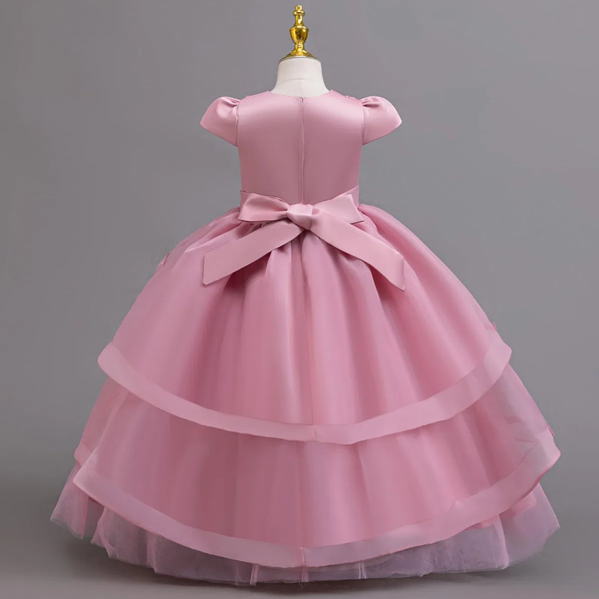 Generisch Vestido de fiesta para niña con lentejuelas y bordados, vestido de fiesta para niños