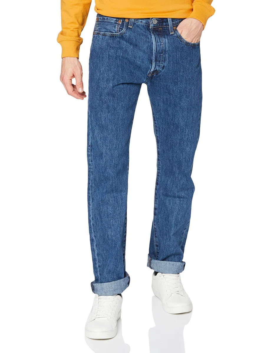 Levi's Hombre 501 Original Fit Vaqueros, Stonewash, 32W / 30L