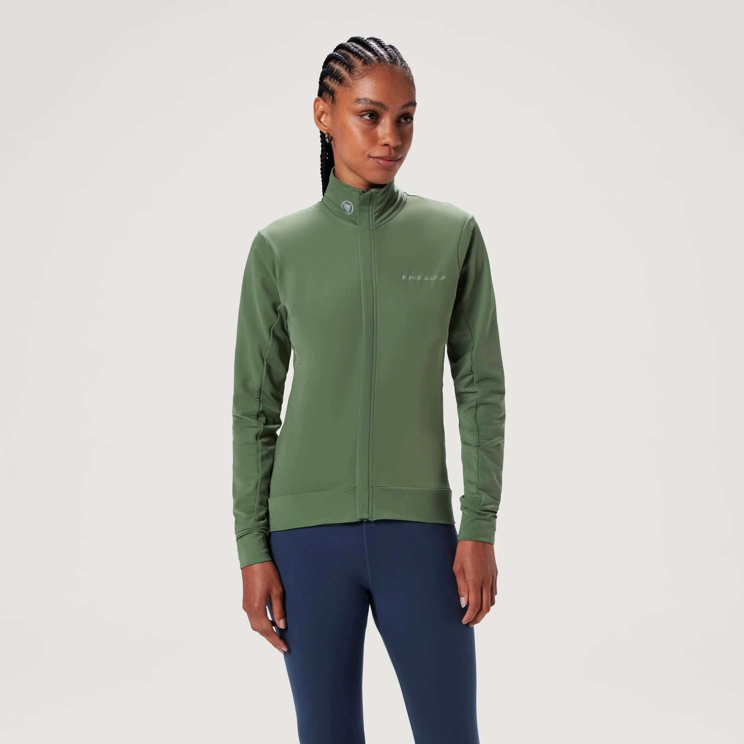 Endura Mujer Xtract Roubaix Longsleeve Cycling Jersey | Water Repellent | Wicking | Reflective Trim Camiseta