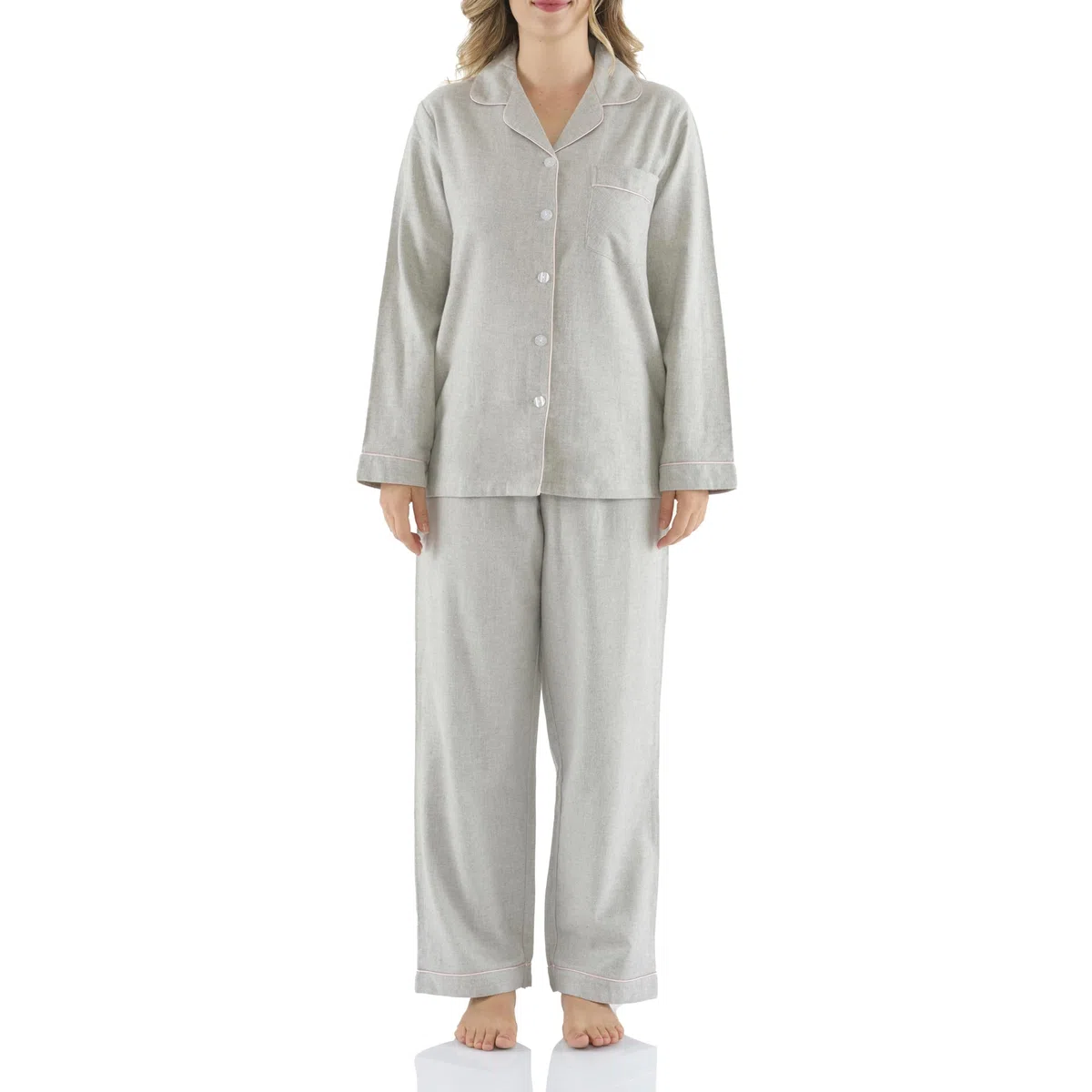 Pijama largo para mujer, 100% franela de algodón, pijama extra suave para mujer, cálido y grueso, ropa de dormir de invierno de alta calidad y ropa de salón