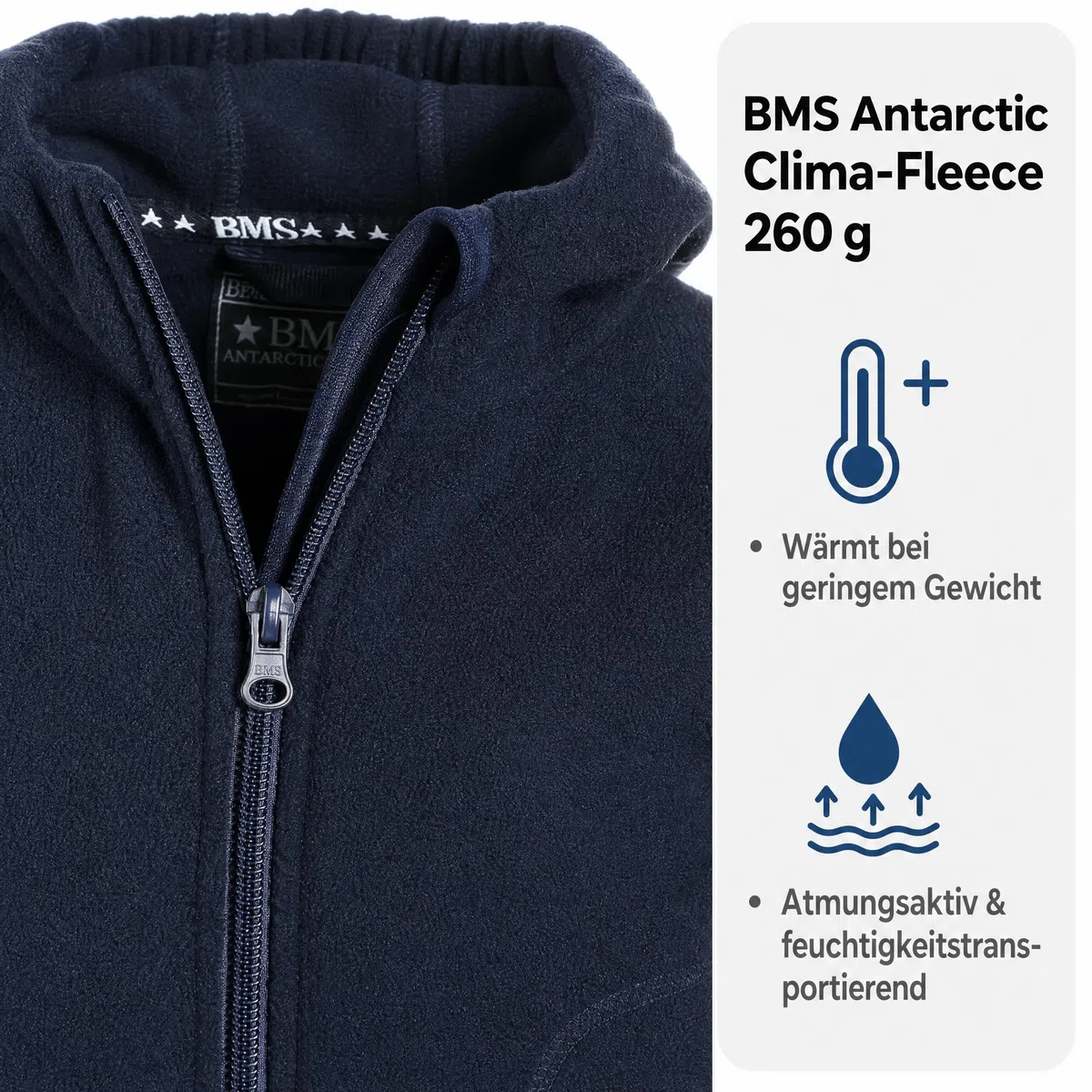 KIDS forro polar COLLEGE chaqueta Antártico azul marine Talla:116