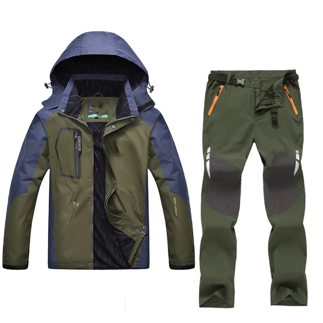 Ropa de Pesca Pantalones de Secado rápido al Aire Libre Traje de Pesca para Hombres Chaqueta de Pesca con protección Solar Transpirable 39 XL