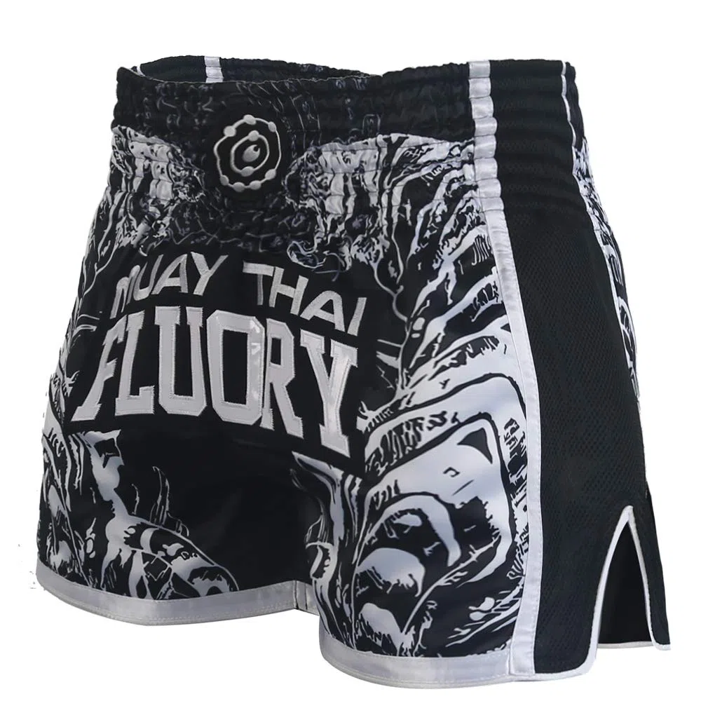 FLUORY - Pantalones cortos para Muay Thai, MMA - - Small
