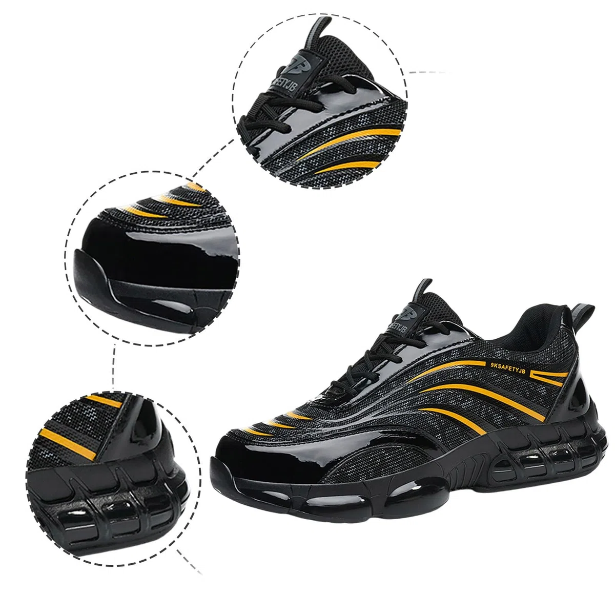 Zapatillas Running Deportivas Hombre Zapatillas Running Deportivas Correr Gimnasio Correr Trabajar Ligeros Transpirables Slip-on Sneakers ultracómodos Zapatos de Cordones al Aire Libre
