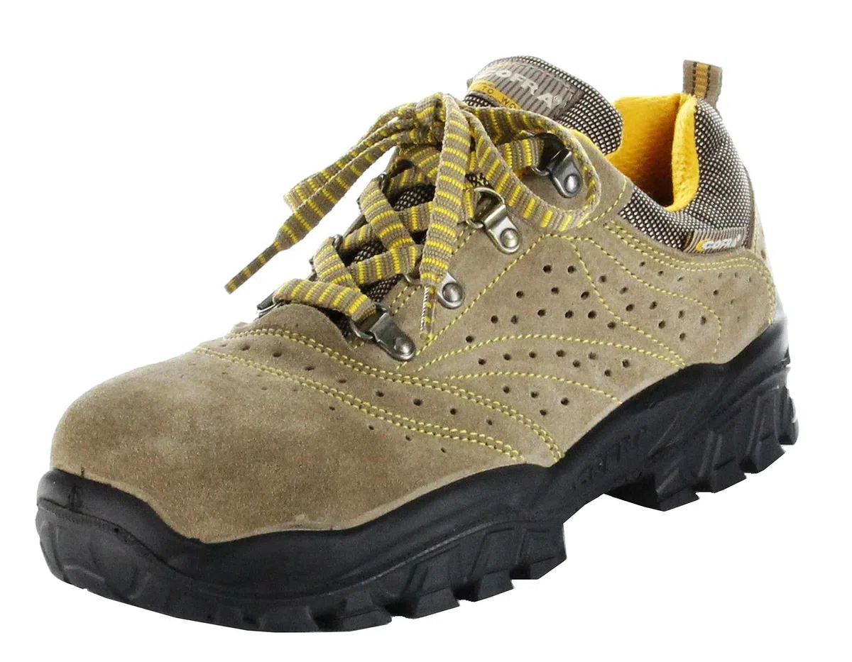 Cofra New Nilo S1 P SRC, Zapatos de Seguridad, Beige/Amarillo, 45