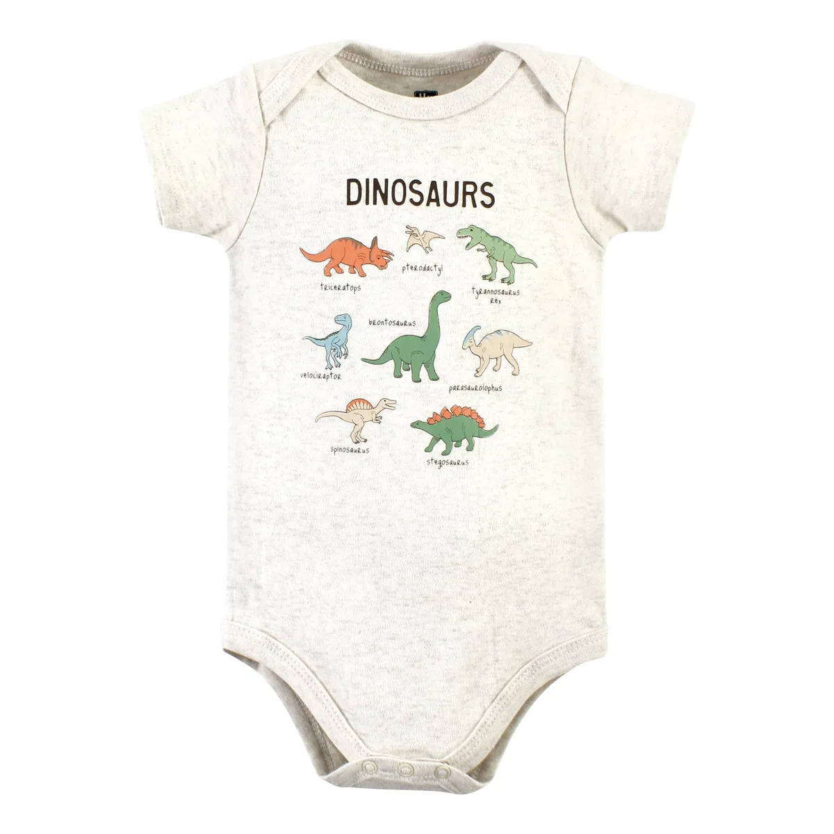Hudson Baby Bodis unisex de algodón para bebé, paquete de 5 aventuras de dinosaurios, 12-18 meses, paquete de 5 aventuras de dinosaurios, 12-18 meses, Dinosaur Adventures - Paquete de 5, 12-18 Months