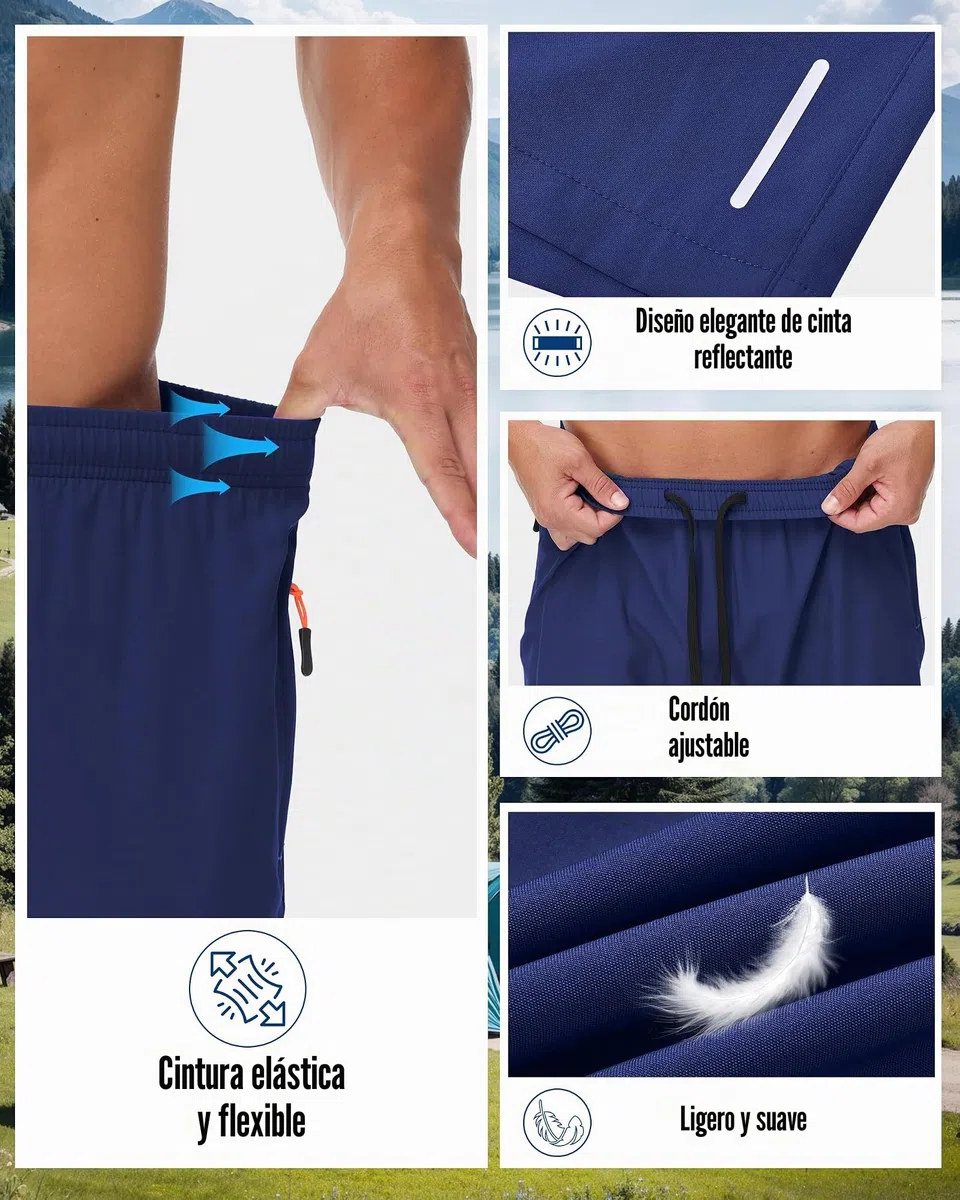 Zoofly 3 Pack Pantalones Cortos Deportivos Hombres Gym De Verano con Bolsillos con Cremallera Elásticos Fútbol Fitness Tenis Pantalone Hombres