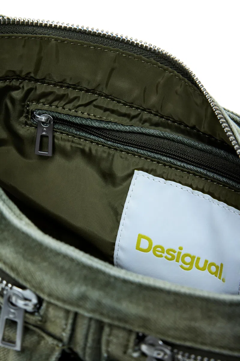 Desigual bolso de hombro bolso bandolera Donosti Bravo Hand Bag Kaki caqui