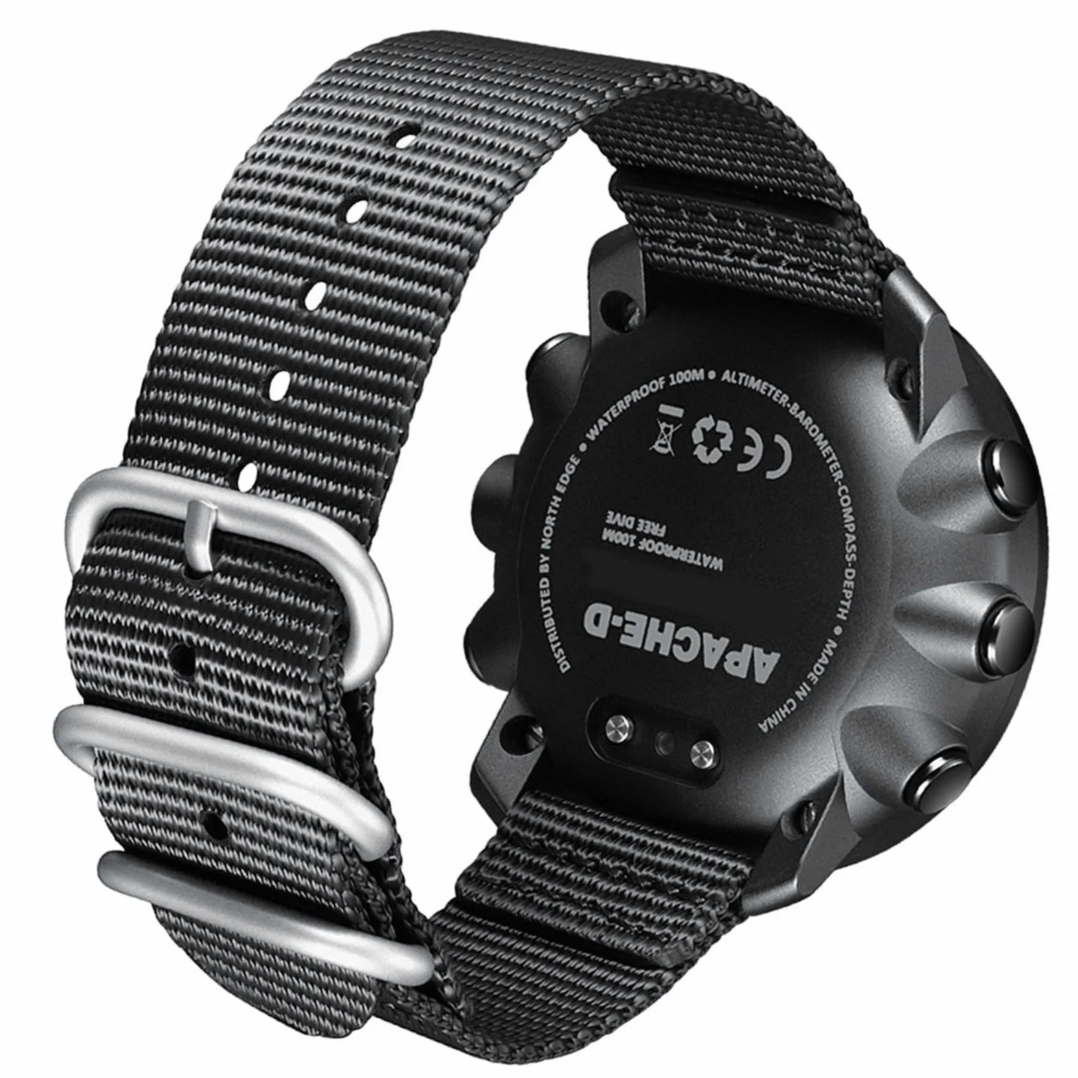 Zunate Reloj de Buceo Digital 100 M Resistente a la Lluvia |Reloj Deportivo Al Aire para Hombre con Brújula LED para Buceo y Senderismo