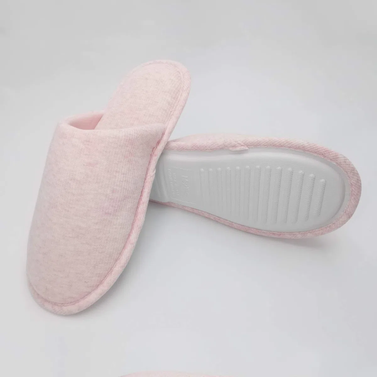 ofoot Zapatillas Casa Mujer Algodón con Espuma Viscoelástica, Pantuflas Suela de Goma Antideslizante Lavable para Dormitorio