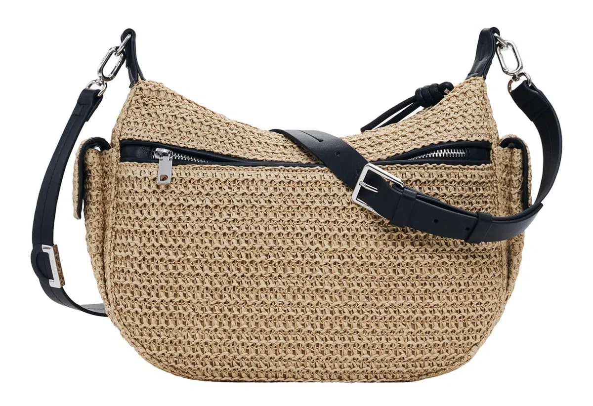 Bolso logo mimbre