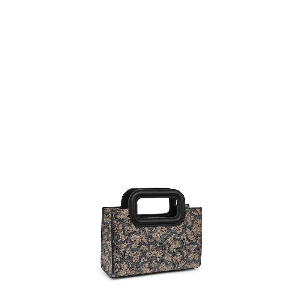 TOUS Mini Bandolera Negra, Para Mujer, Medidas 13 x 19 x 8,5 cm, Colección Kaos Icon