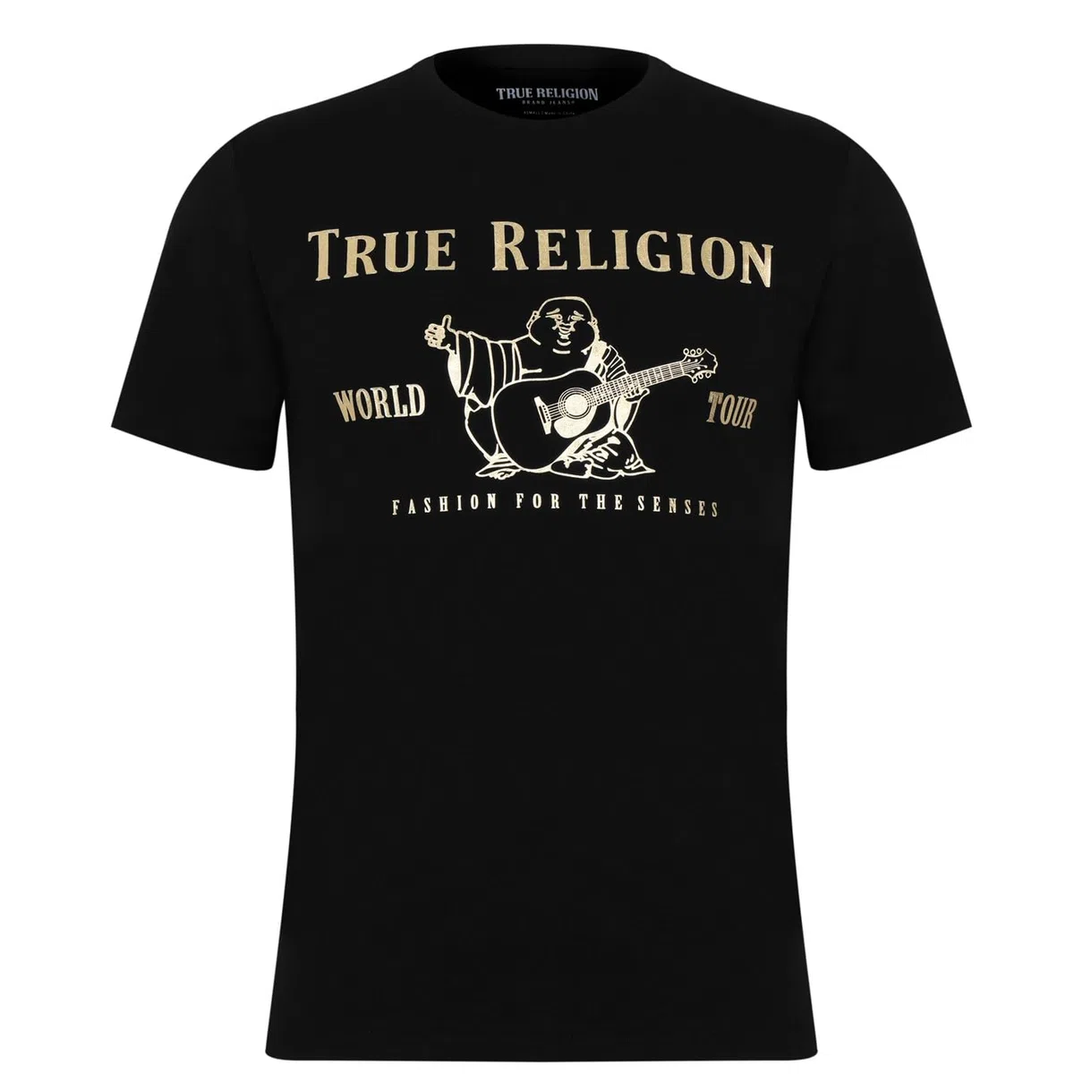 True Religion Short Sleeve Metallic Buddha tee T-Shirt Hombre (Pack de 1)