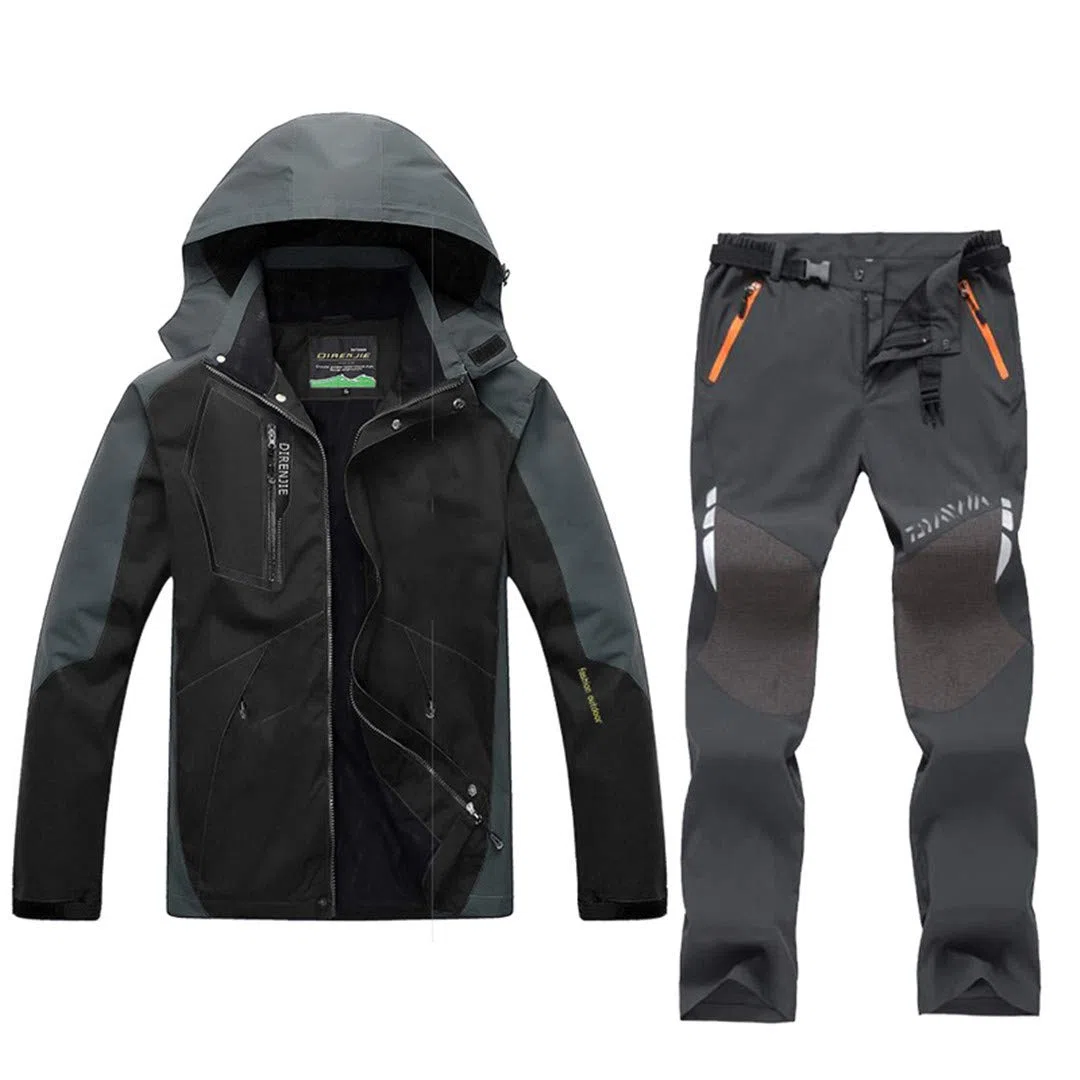 Ropa de Pesca Pantalones de Secado rápido al Aire Libre Traje de Pesca para Hombres Chaqueta de Pesca con protección Solar Transpirable 39 XL