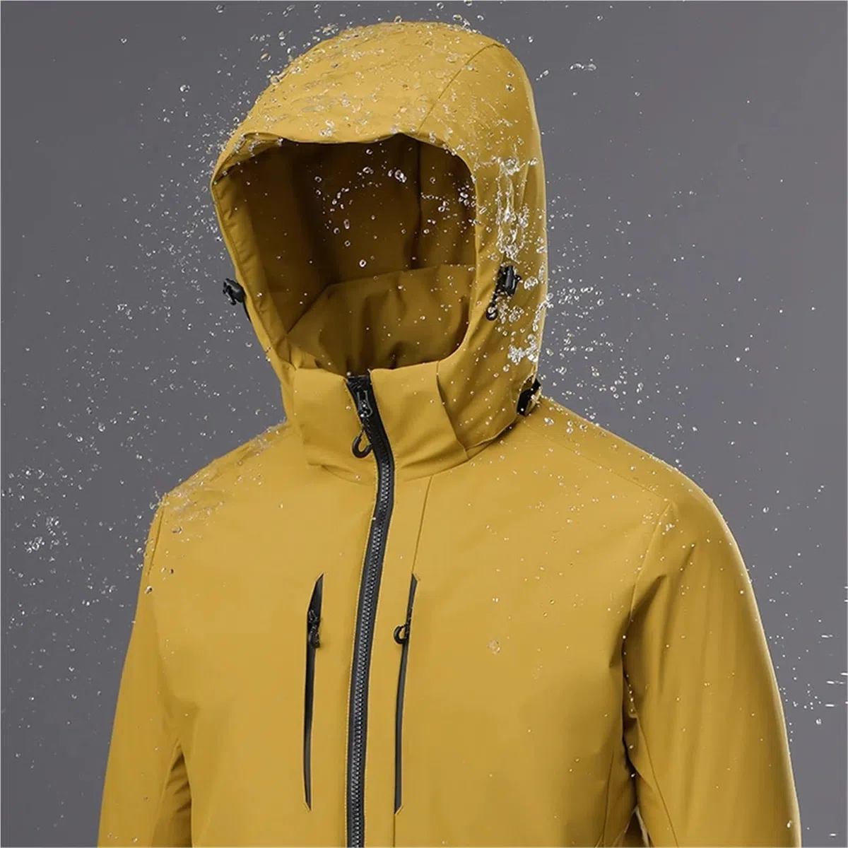 Chaquetas impermeables de invierno, cortavientos térmico, for hombre y mujer, for senderismo acampada Para Hombre