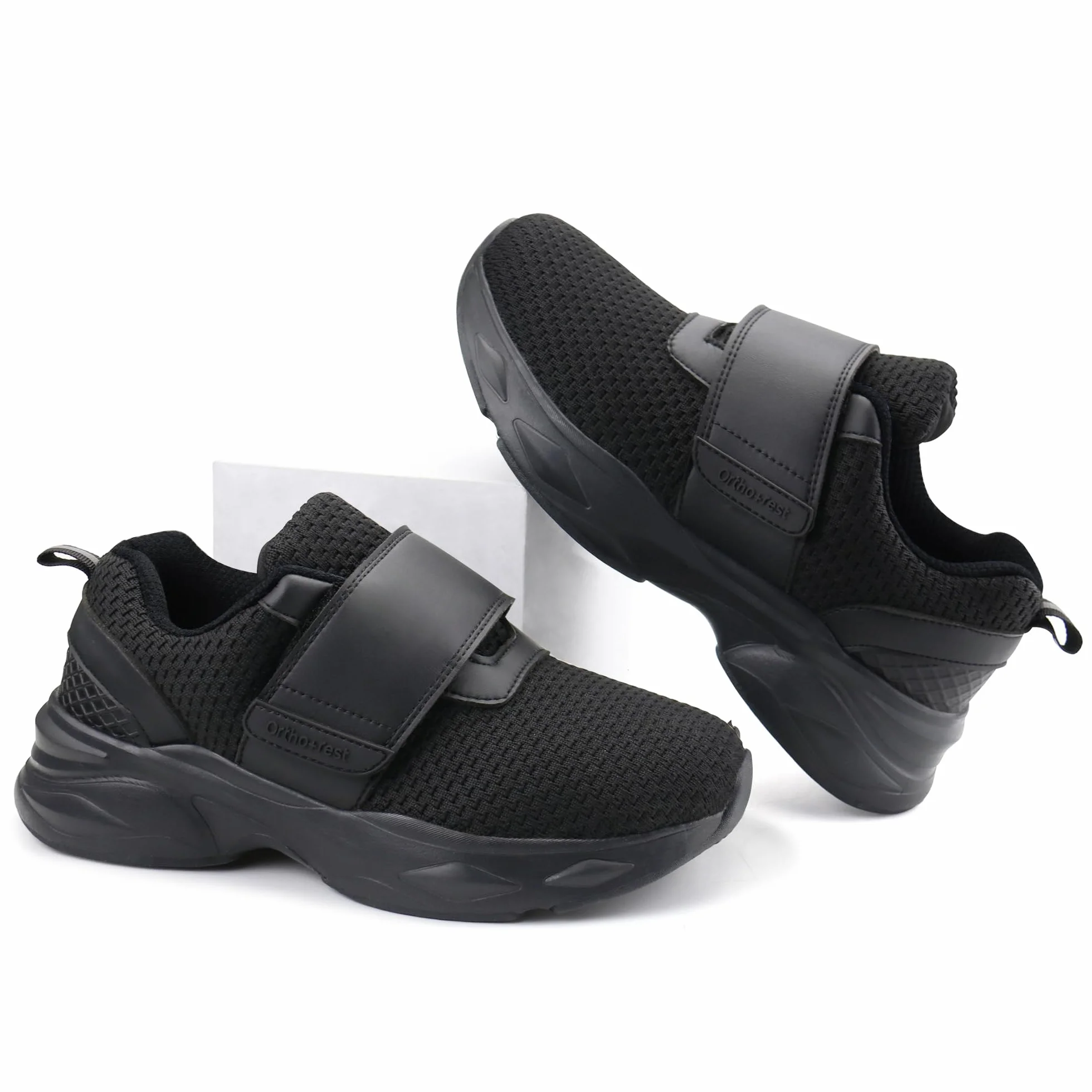 Ortho+rest Zapatos para diabéticos para mujer con cierre ajustable Zapatos ortopédicos para pies hinchados