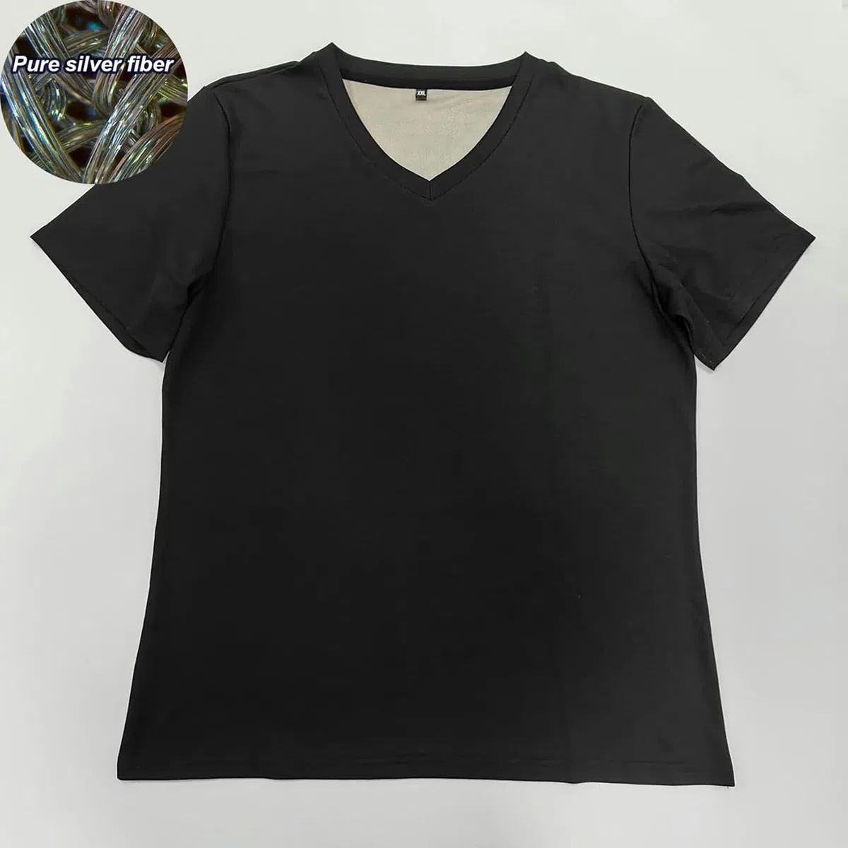 Camiseta antirradiación EMF para Hombre, Ropa de protección 5G, blindaje RF, protección contra la radiación WiFi, Bloqueo de la radiación de microondas