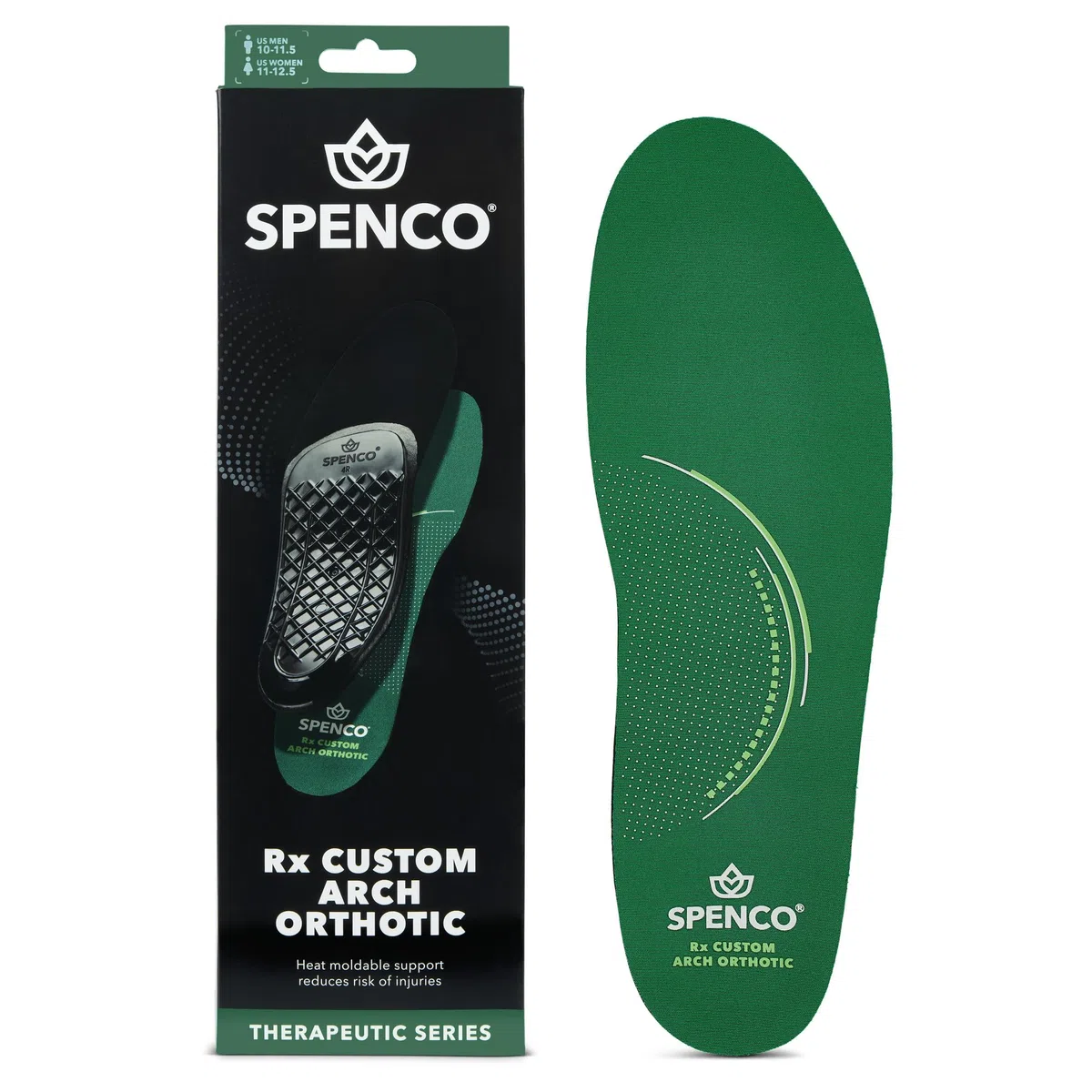 Spenco Rx Orthotic Arch Support - Plantillas de zapatos de longitud completa, para mujer 9-10.5/hombre 8-9.5
