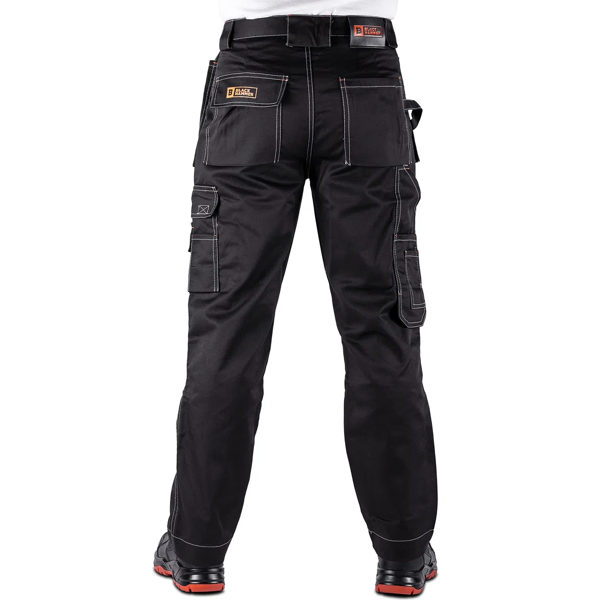 BLACK HAMMER Pantalones de Trabajo para Hombre Ropa de Trabajo Cómoda y Resistente Pantalones de Trabajo de Seguridad Ajuste Relajado Estilo Cargo Resistente al Agua Zilla