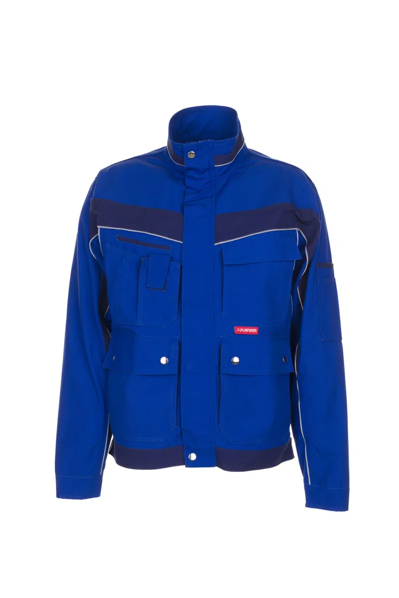 Planam Plaline Chaqueta de cintura Plaline, talla 98, en blanco puro/zinc Hombre (Pack de 1)