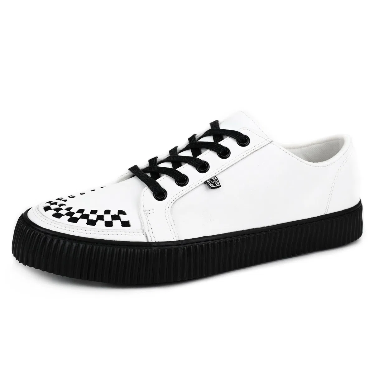 T.U.K. Ribbed Sole Sneaker - Zapatillas de Moda para Hombres y Mujeres - Estilo Skate, Punk, Rock y Gótico en Piel, Ante y Lona