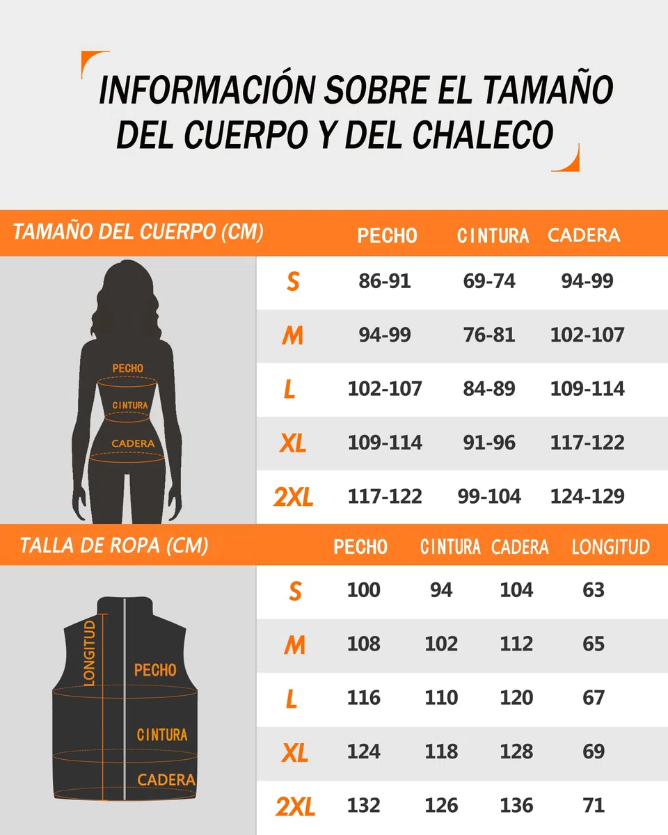 Chaleco calefactable, Chaleco Calefactable Mujer con Batería de 16000 mAh 3.7V, Chaleco Térmico con 8 Zonas de Calor, Chaleco Calefactable para Esquiar/Caminar al Aire Libre
