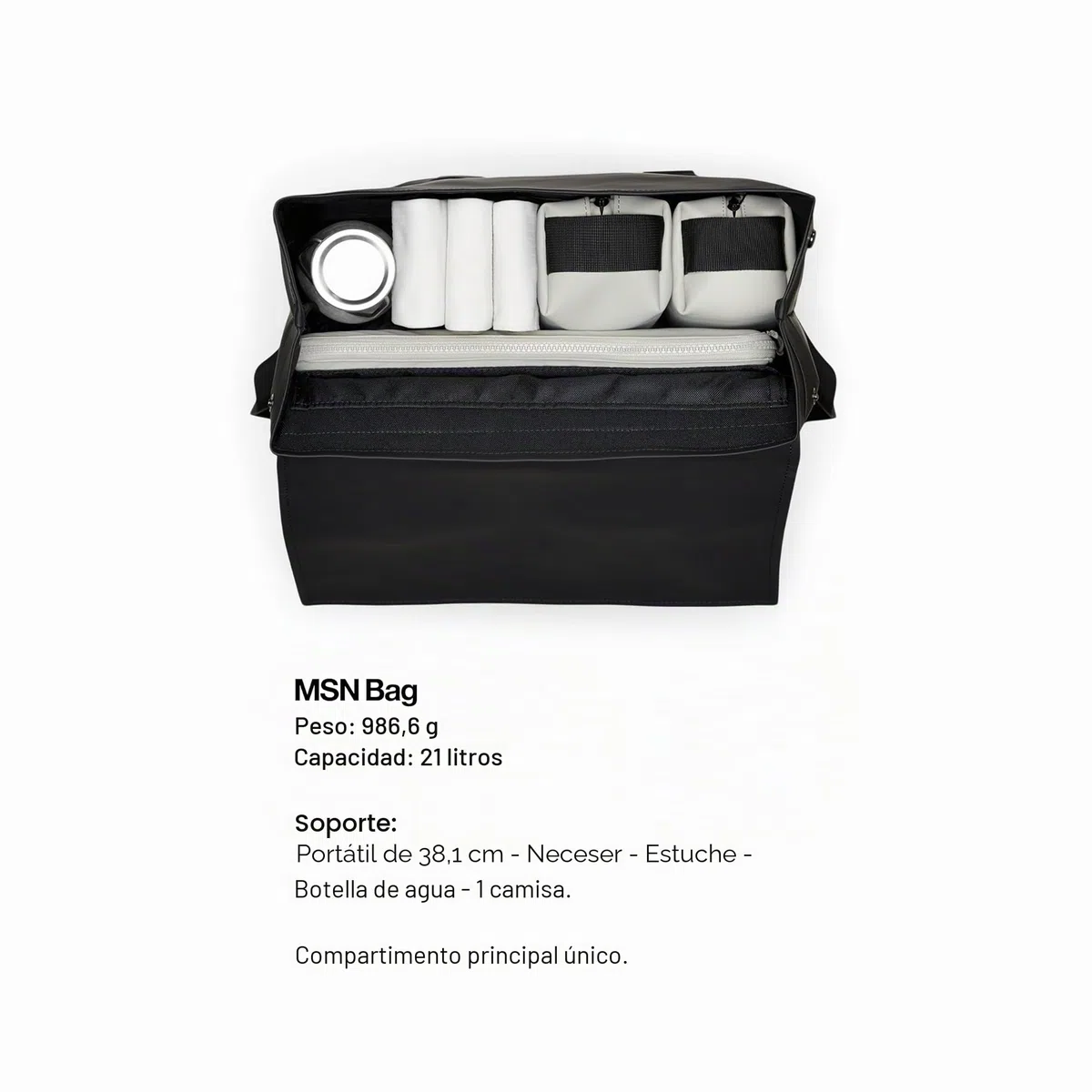 Rains Msn Bag - Bolsa de mano unisex, azul, Talla única