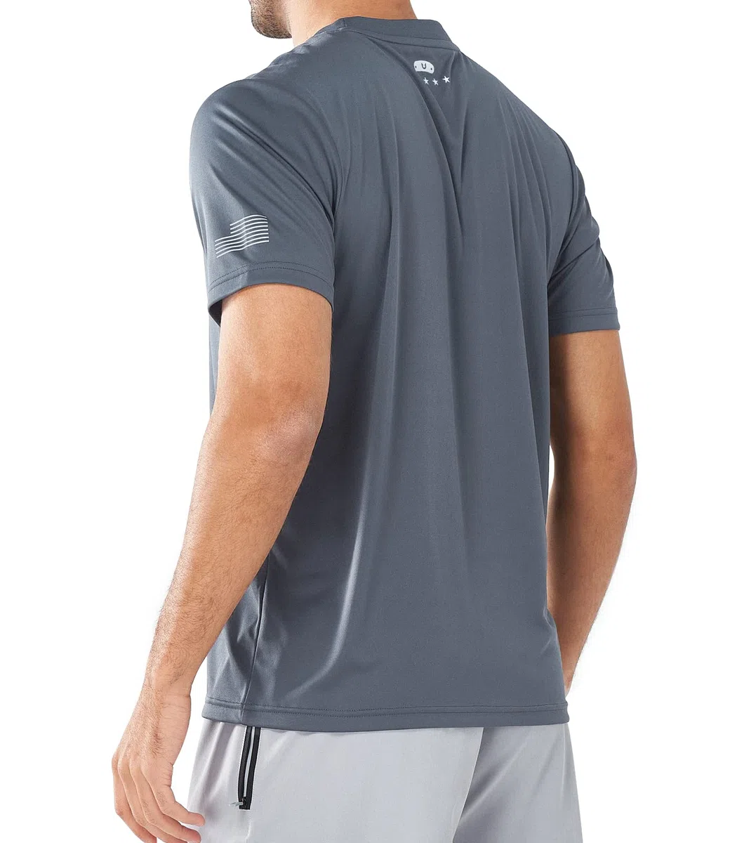 NORTHYARD Camisetas de protección solar UPF 50+ para hombre, de secado rápido, de manga corta, para senderismo, pesca, natación, protección contra erupciones, Nube, X-Large
