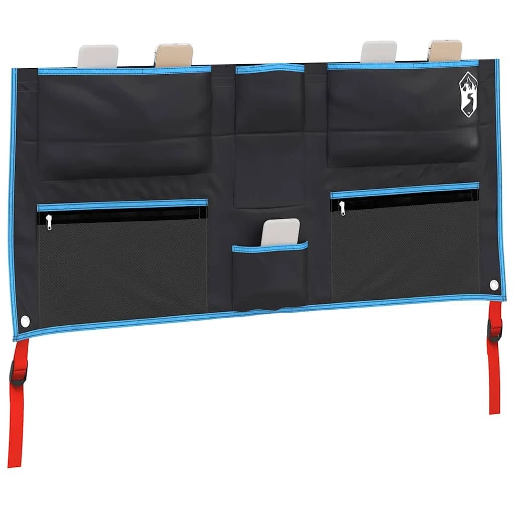Bolsa de almacenamiento, color negro y azul, 98 x 47 cm, Oxford, para exteriores, camping, senderismo, senderismo, protección resistente y ligera