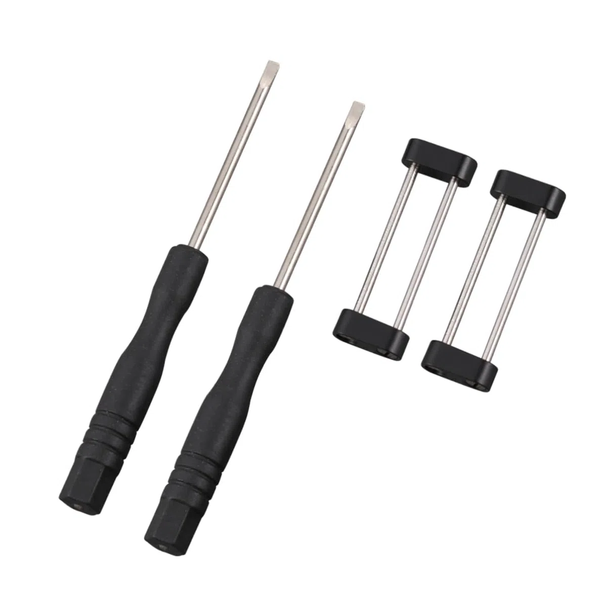 LIFKOME Juego De 3 Adaptadores para Correa De Reloj 2 Anillos De Conexión 2 Destornilladores Herramienta De Conexión para Correas De Reloj con Construcción De Acero Inoxidable.