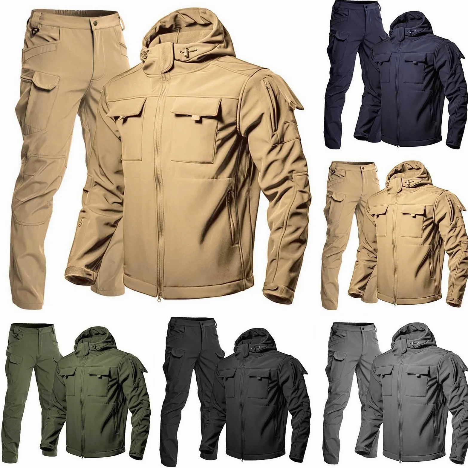 Genérico Conjunto 2 Piezas Hombre Casual Deporte Verano Camiseta y Pantalones Cortos Algodón Transpirable Gym Fitness Caballero Moda Suave A50