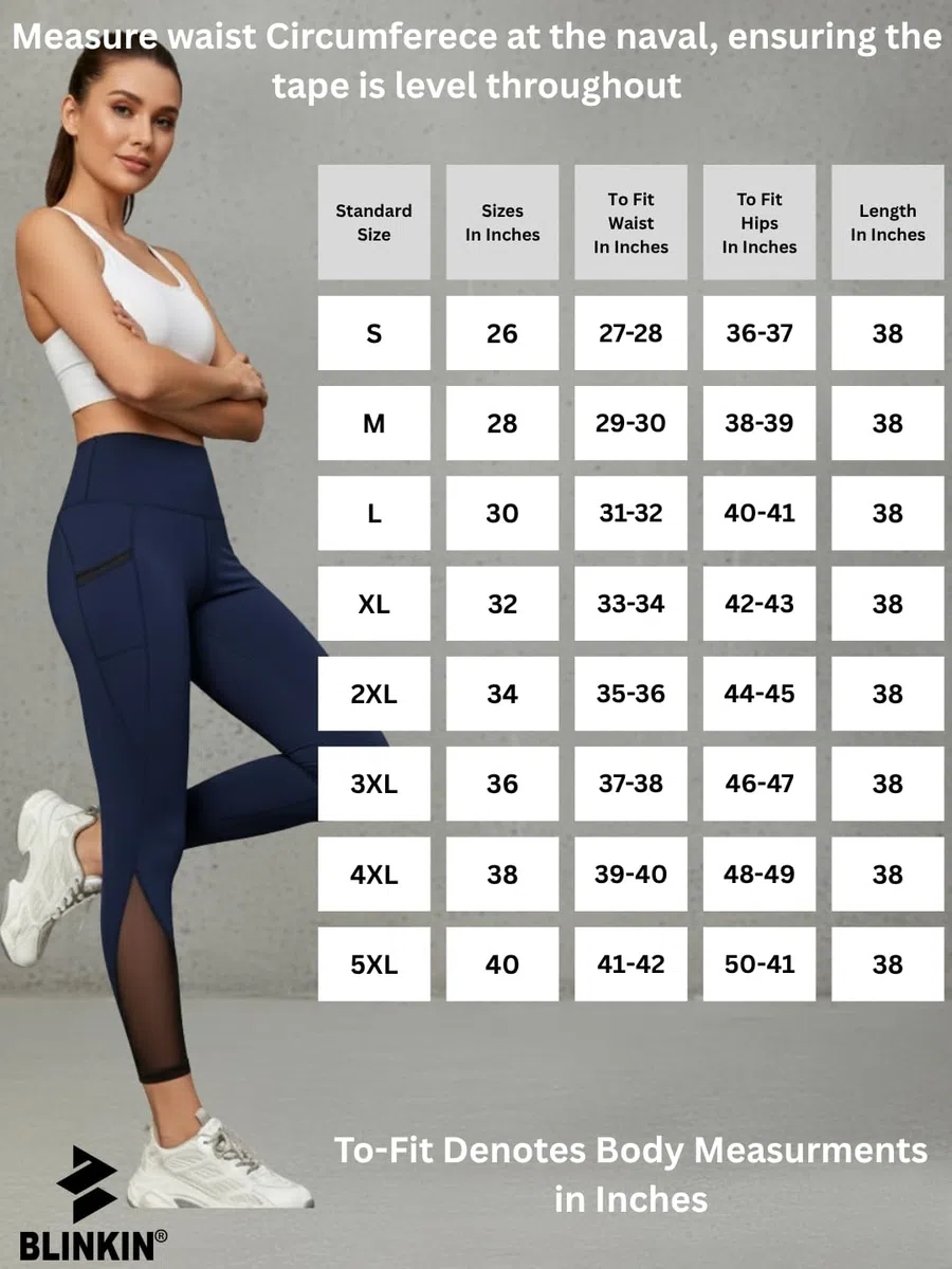 BLINKIN Gimnasio desgaste Malla Leggings Pantalones de Entrenamiento con Bolsillos Laterales/Medias Elásticas/Cintura Alta Deportes Fitness Yoga Track Pantalones para Mujeres y Niñas_2012, Azul