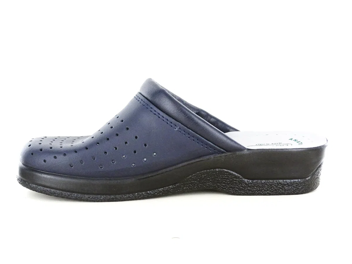 EASYWALK 210 Zuecos Mules Zapatillas Zapatos de Cuero, Mujer