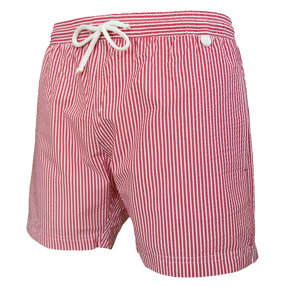 Les loulous de la Playa – Bañador para hombre, clásico, rayas, rojo y blanco rojo M