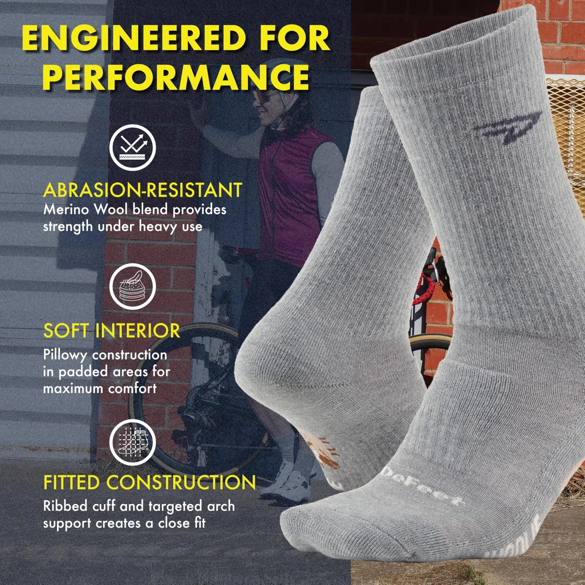 Defeet boolie 15,2 cm Calcetines de Lana de los Hombres