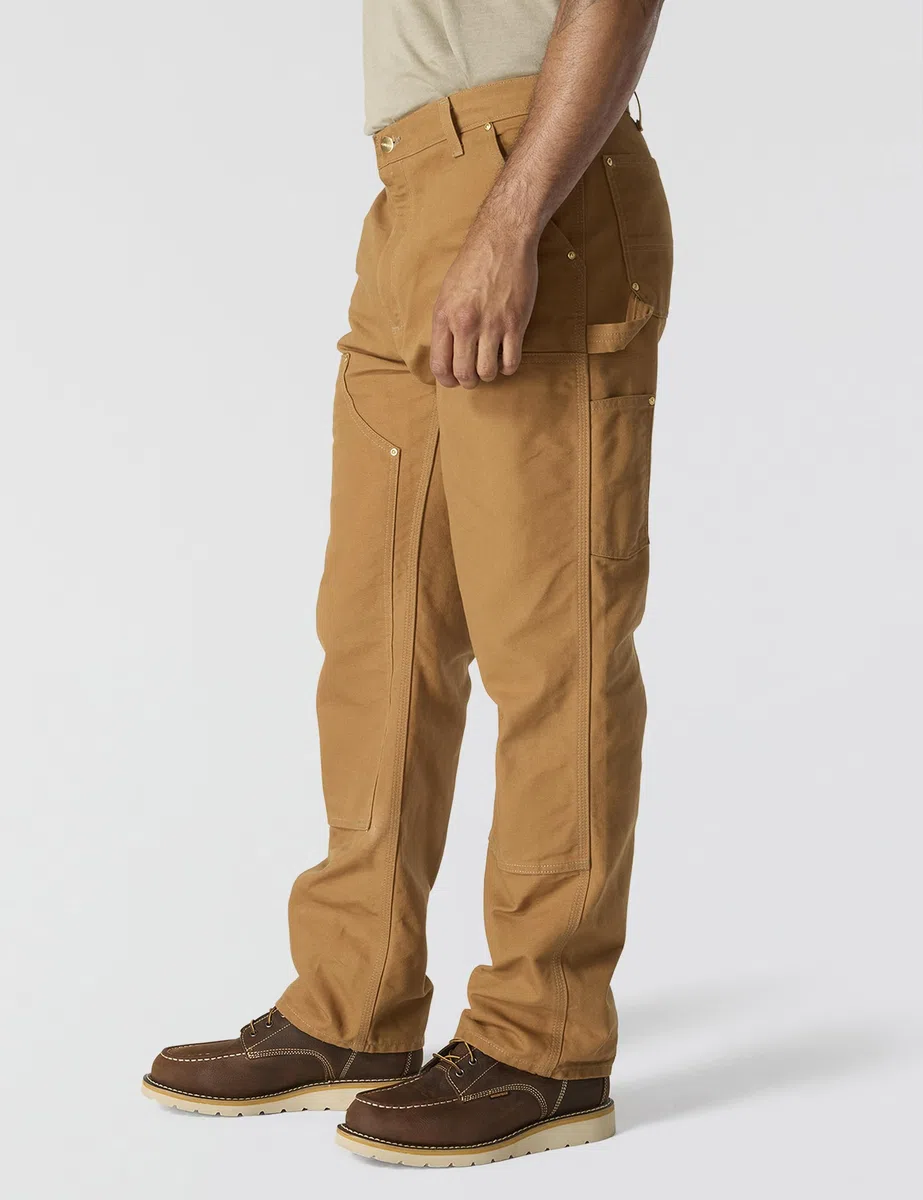 Carhartt Iconic B01 Firm Duck Double-Front Dungaree - Pantalones de utilidades de Trabajo Hombre