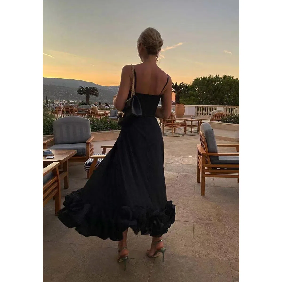 Vestidos de Verano Vestidos Largos de Verano Femeninos Vestidos Casuales de Tirantes Delgados Vestidos de Vacaciones Vestidos de Playa, HUTALIM, Albaricoque, XL
