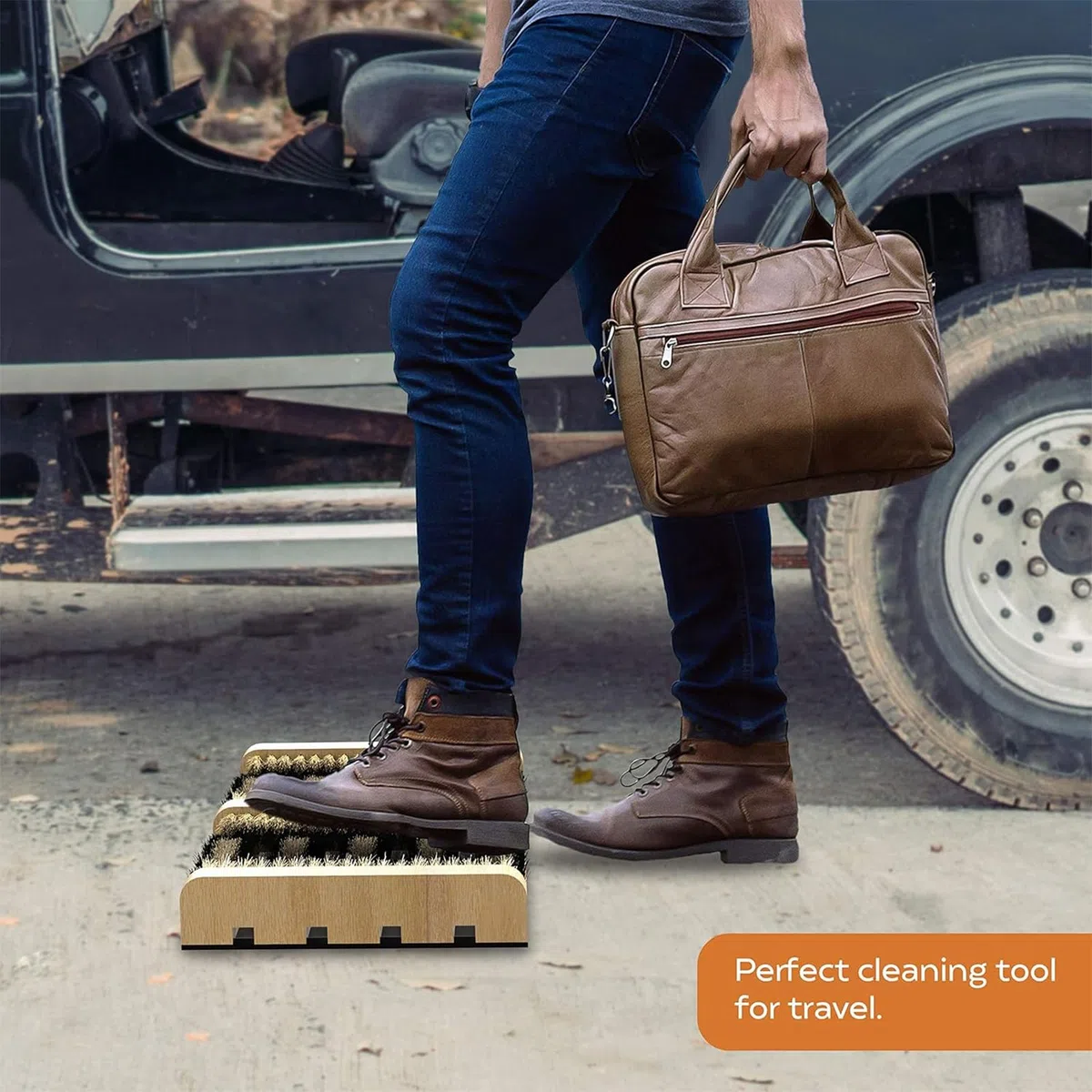 Cepillo para Zapatos para Exteriores, Limpiador De Botas Resistente con Base Estable, Limpia En Profundidad, Elimina La Suciedad, Nieve, Barro Y Arena, Uso para Zapatillas Botas De Lluvia