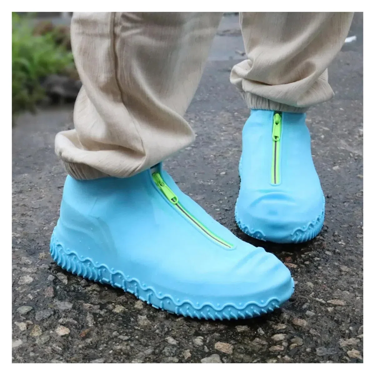 Cubrezapatos impermeables de silicona | Lluvia de ciclismo al aire libre de varios tamaños multicolor: cubierta antideslizante reutilizable impermeable