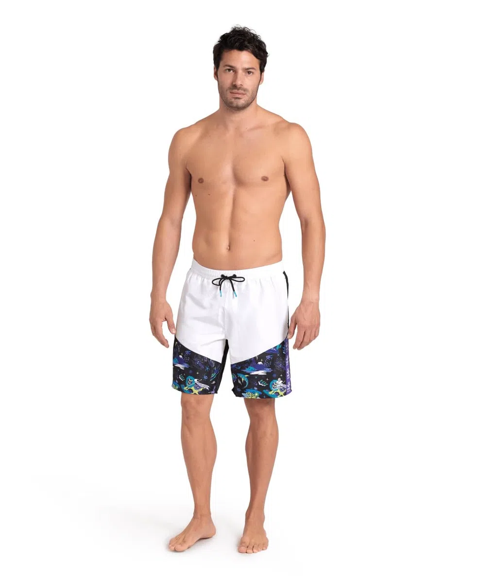 ARENA Fun Planet Capsule Collection Men’s Beach Bermuda Swim Shorts Short de Playa para Hombre