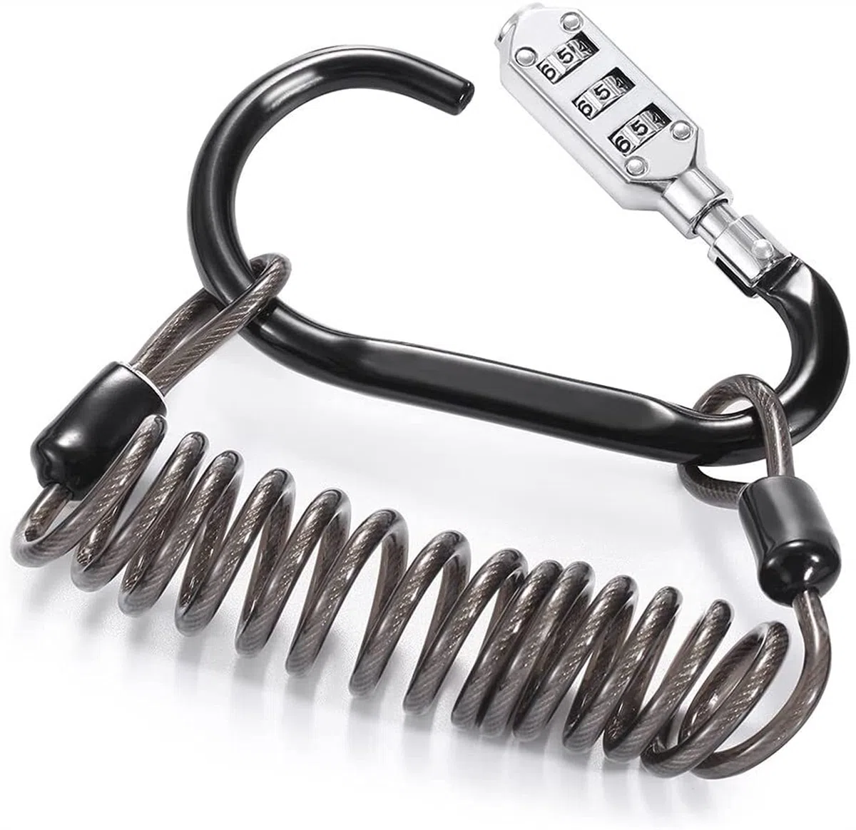 Candados for equipaje, candado, mini cerradura de combinación, seguridad for maleta viaje con 3 contraseñas, almohadilla codificada for, negro (