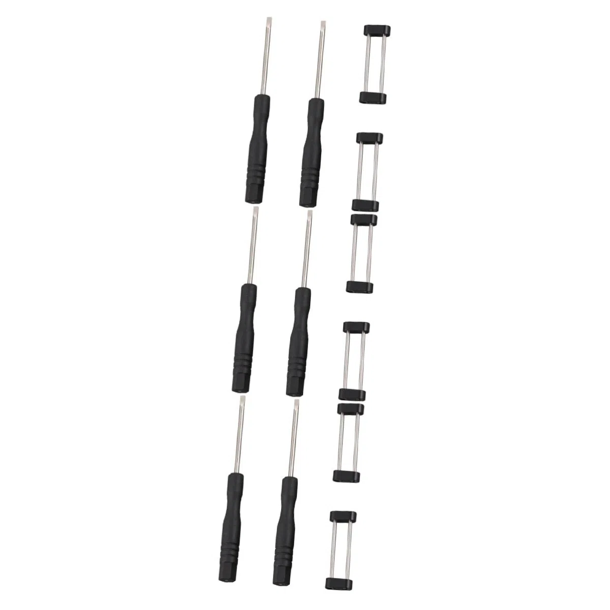 LIFKOME Juego De 3 Adaptadores para Correa De Reloj 2 Anillos De Conexión 2 Destornilladores Herramienta De Conexión para Correas De Reloj con Construcción De Acero Inoxidable.