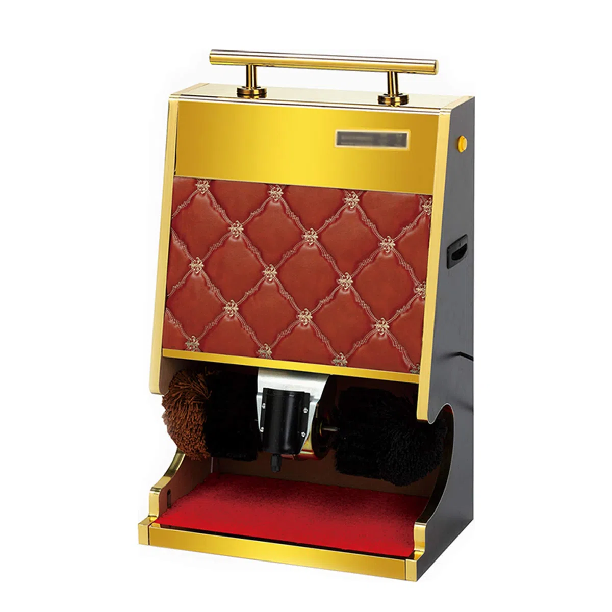 Máquina for ocasiones públicas aplicada al cepillo lustrabotas eléctrico for vestíbulos de hoteles y hogares, J