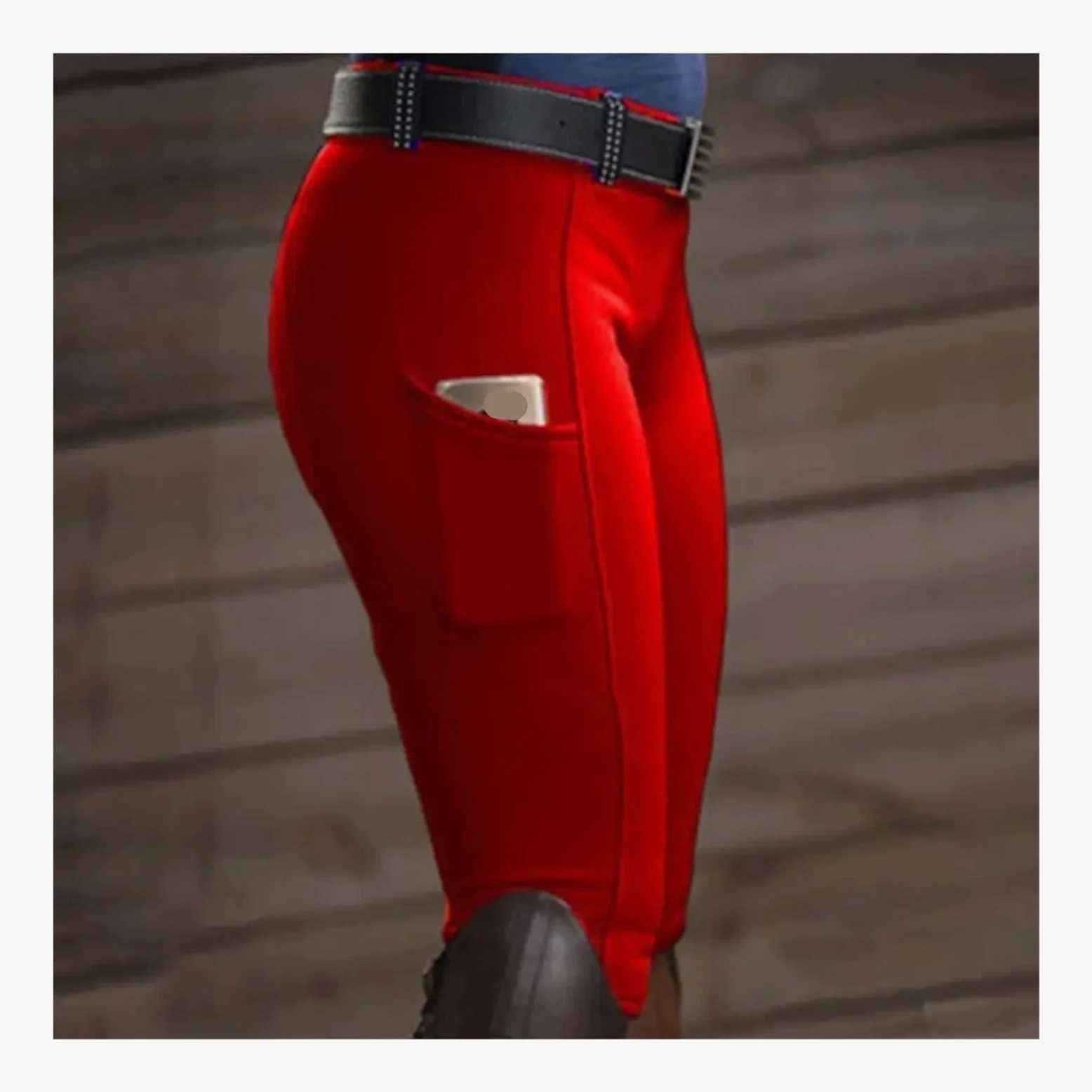 Mallas de equitación con Bolsillo y realce Cadera for Mujer, Pantalones, calzas ecuestres para Actividades Al Aire Libre