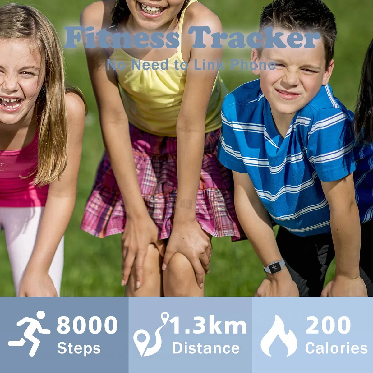 NN BEN NEVIS Reloj digital para niños y niñas, reloj deportivo con rastreador de fitness, despertador, cronómetro, sin aplicación e impermeable, reloj para niños de 5 a 12 años