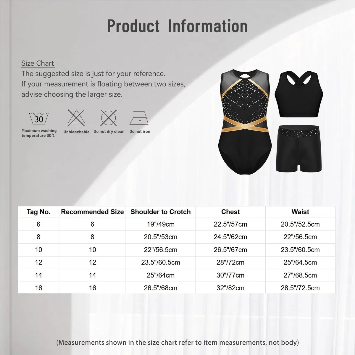 Maillot Gimnasia Ritmica Kids Girls Gymnastics Outfit Figure Skating Jumpsuit Ballet Tutu Leotards Patchwork Sleeveless Leotard With Crop Top Shorts